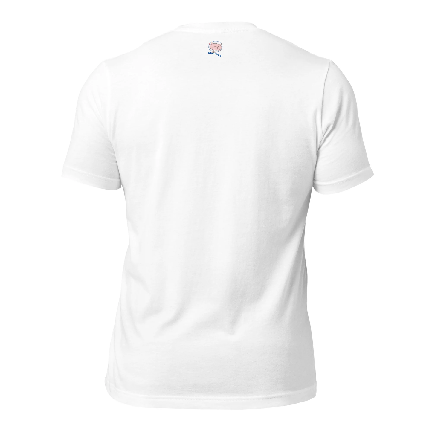 White T-shirt with small Mwohae logo on the back