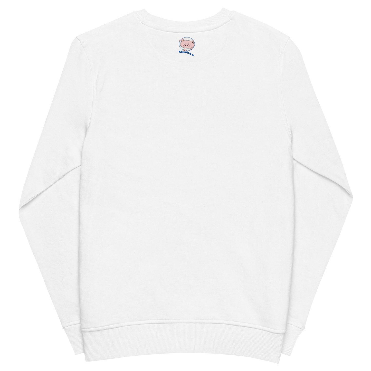 Extra soft white longsleeve with small Mwohae logo on the back