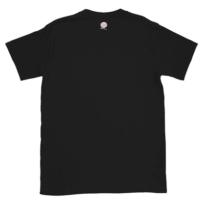 Black T-shirt with a small Mwohae logo on the back