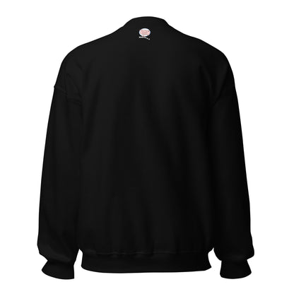 Black sweatshirt with small Mwohae logo on the back