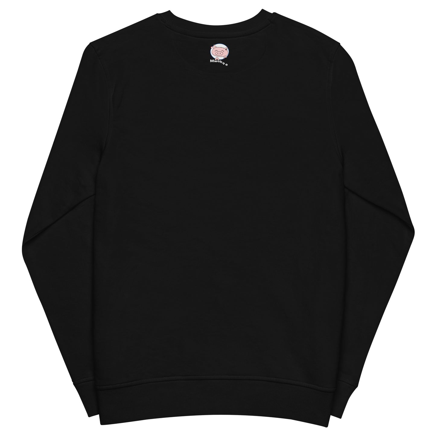 Extra soft black longsleeve with small Mwohae logo printed on the back